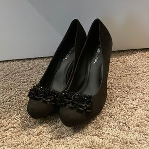 Wild Diva Black Stiletto Heels